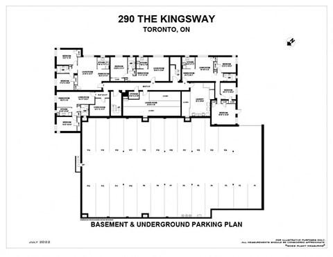 a floor plan of a building with several floors